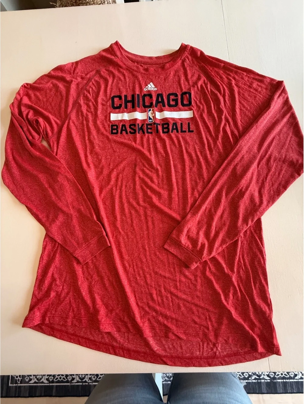 Adidas Chicago Basketball Long Sleeve Climalite Shirt XLT